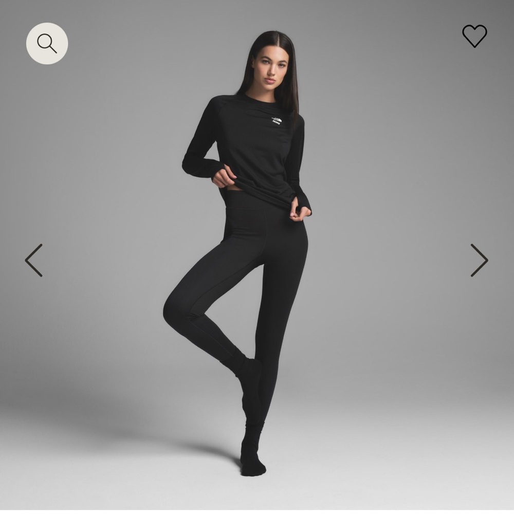 The North Face x SKIMS Dot knit leggings onyx
